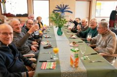 Les accueillis du Petit Jardin fêtent Noel